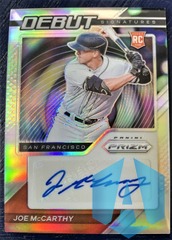 2021 Panini Prizm Silver Prizm Debut Signatures RC #DS-JM Joe McCarthy